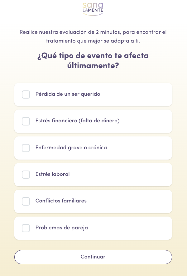 Paso 1: Selecciona el evento