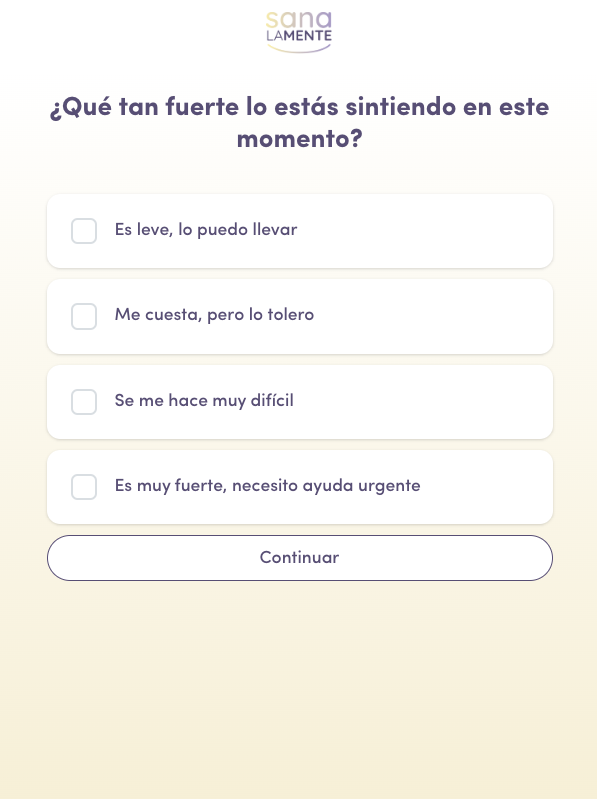 Paso 3: Selecciona la intensidad